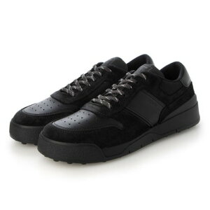 トッズ TOD'S スエード&スムース レザー スニーカー (BLACK)