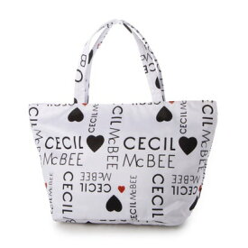 セシルマクビー CECIL McBEE LOGO PATTERN TOTE （ホワイト）