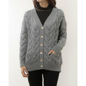 アランウーレンミルズ aran WOOLLEN MILLS ウール カーディガン （Grey Blue）