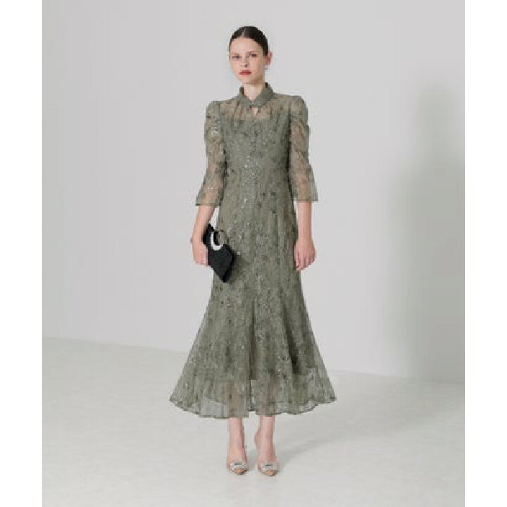 楽天市場】レジャ Leja スパンコール花柄刺繍ソフトパフスリーブ  