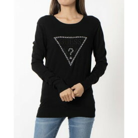 ゲス GUESS Rosalie Triangle Logo Sweater （JBLK）