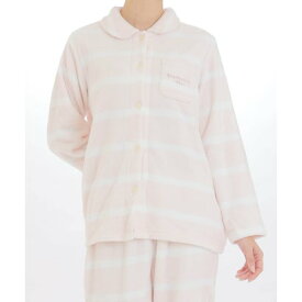 ナルエー Narue スノーパウダーボーダーシャツパジャマ （ピンク）