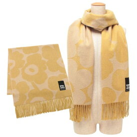 マリメッコ marimekko マフラー ストール ウニッコ 花柄 イエロー レディース marimekko 092248 220 （LIGHT YELLOW BEIGE）