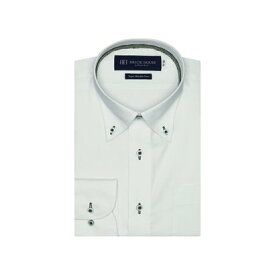 トーキョーシャツ TOKYO SHIRTS 【超形態安定】 ボタンダウンカラー 長袖 ワイシャツ （ライトグリーン）