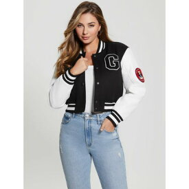 ゲス GUESS Bear Varsity Jacket （JBLK）