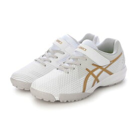 アシックス ASICS ジュニア スニーカー アシックスレーザービームLAZERBEAM FI-MG 1154A173 （WHITE/GOLD）