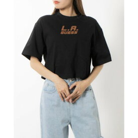 ゲス GUESS Evelina Crop Tee （JBLK） Tシャツ レディース