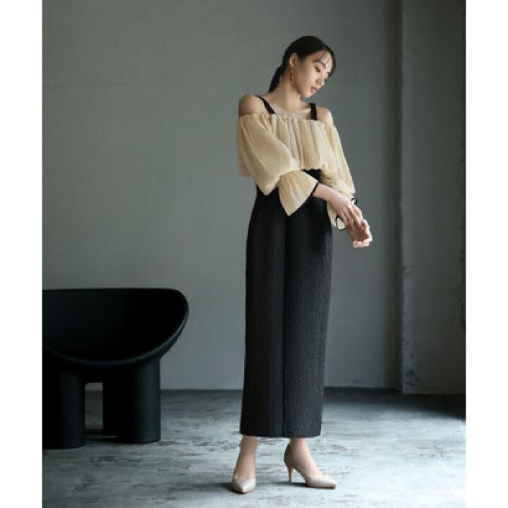 楽天市場】ガール GIRL 2wayオフショルダージャガードロング丈 結婚式  