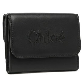 クロエ Chloe 三つ折り財布 クロエセンス ミニ財布 ブラック レディース CHLOE CHC23AP874I10 001 （BLACK）