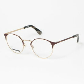 ディースクエアード Dsquared2 メガネ 眼鏡 アイウェア レディース メンズ （ゴールド/バーガンディ）