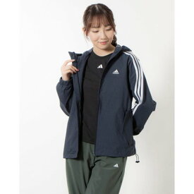 アディダス adidas レディース クロスジャケット シーズナル スポーツウェア ルーズフィット デニムルック クロスジャケット IM8710 （レジェンドインク）