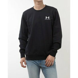 アンダーアーマー UNDER ARMOUR メンズ スウェットトレーナー UAエッセンシャルテリー クルー 1384821 （Black / /）