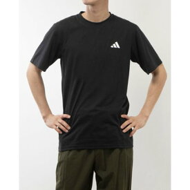 アディダス adidas メンズ 半袖機能Tシャツ トレイン エッセンシャルズ コンフォートトレーニング Tシャツ IC7421 （ブラック/ホワイト）