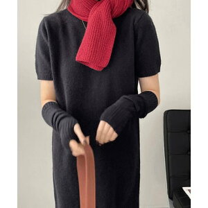 �A���S�g�E�L���E ARGO TOKYO High-neck Kint Onepiece (With Hand Gloves) 29034 �n�C�l�b�N�j�b�g�����s�[�X ��ܕt�� �i�u���b�N�j