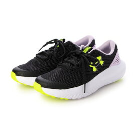 アンダーアーマー UNDER ARMOUR ジュニア スニーカー UAサージ4 3027108 （Black / Purple Ace）