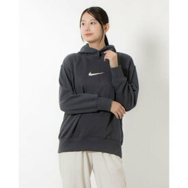 ナイキ NIKE レディース スウェットパーカー ナイキ ウィメンズ NSW OS I2SP FLC プルオーバー L/S フーディ FZ4790060 （ANTHRACITE/LT OREWOOD BRN）