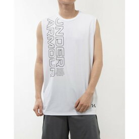 アンダーアーマー UNDER ARMOUR メンズ ノースリーブ機能シャツ UAテック ノベルティ スリーブレスTシャツ 1385498 （White//）