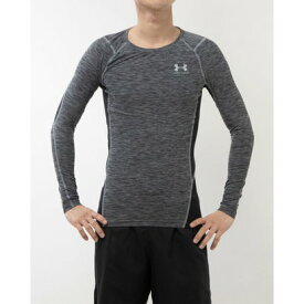 アンダーアーマー UNDER ARMOUR メンズ フィットネス 長袖コンプレッションインナー UAヒートギアアーマー コンプレッション ノベルティ ロングスリーブ シャツ 1384790 （Steel//）