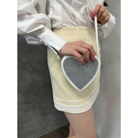 エイミーイストワール eimy istoire heart glitter mini bag （WHITE）