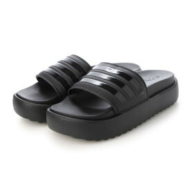 アディダス adidas レディース サンダル 厚底 アディレッタ プラットフォーム サンダル ADILETTE PLATFORM SLIDES (ブラック)