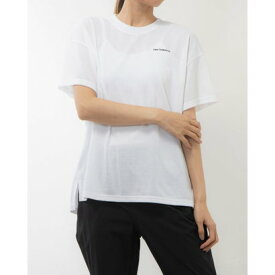 ニューバランス New Balance レディース 半袖機能Tシャツ サイドスリットTシャツ_ AWT45118 （ホワイト）