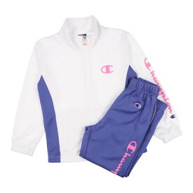 チャンピオン Champion ジュニア ジャージ上下セット チャンピオン ジャージ上下セット_Champion TRAINING SUIT CK-ZSW01 （ホワイト）