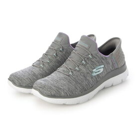 レディース スニーカー スリッポン SLIP-INS スリップインズ SUMMITS-DAZZLING HAZE 149937W ワイドフィット (グレー)