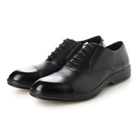 レコバ RECOVA 本革 日本製 ビジネスシューズ ウォーキングシューズ メンズ ストレートチップ プレーン 軽量 幅広 4e 革靴 メンズシューズ 紳士靴 （ブラック）