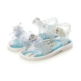 メリッサ melissa MINI MELISSA MAR SANDAL + DISNEY PRINCESS BB （GLITTER CLEAR /WHITE）