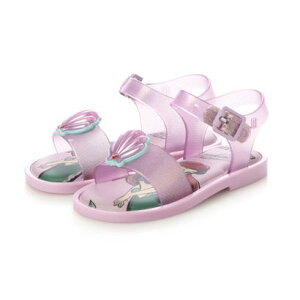 �����b�T melissa MINI MELISSA MAR SANDAL + DISNEY PRINCESS BB �iGLITTER PINK/PINK�j
