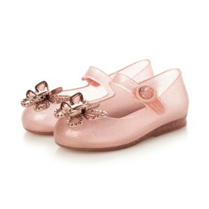 bT melissa MINI MELISSA SWEET LOVE FLY BB iPINK GLITER/ROSEj