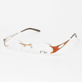 フレアー Flair メガネ 眼鏡 アイウェア レディース メンズ （オレンジ/シルバー）