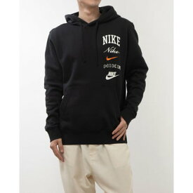 ナイキ NIKE メンズ スウェットパーカー ナイキ クラブ BB スタック プルオーバー L/S フーディ FN2635010 （ブラック/セイル/(セーフティーオレンジ)）