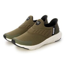 プーマ PUMA レディース スニーカー ランニングシューズ ソフトライド フレックス イーズイン ワイド 309902 (カーキ)