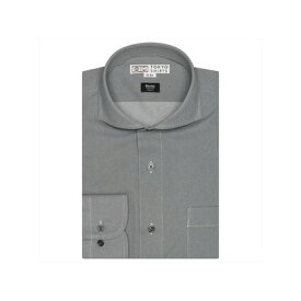 トーキョーシャツ TOKYO SHIRTS 【BRING Material (TM)】 形態安定 ホリゾンタルワイドカラー 長袖 ニットシャツ （チャコール）