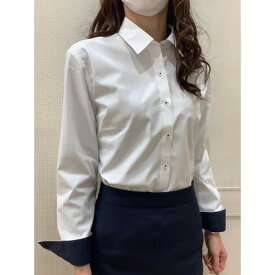 トーキョーシャツ TOKYO SHIRTS 【透け防止】 形態安定 レギュラー衿 長袖 レディースシャツ （ホワイト）