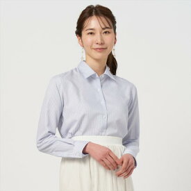 トーキョーシャツ TOKYO SHIRTS 【ECOVERO】 形態安定 レギュラー衿 長袖 レディースシャツ （ブルー）