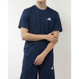 アディダス adidas メンズ 半袖機能Tシャツ トレイン エッセンシャルズ トレーニング半袖Tシャツ IC7429 （ダークブルー/ホワイト）