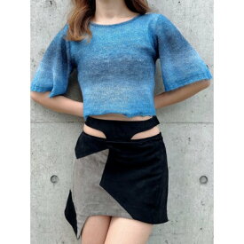 デュラス DURAS Gradation mohair knit （BLUE）