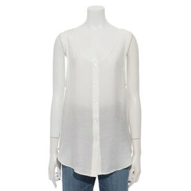 ローファッジ RAW FUDGE 【CLOCHE】タンク型ブラウス無地 （オフホワイト）