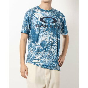 I[N[ OAKLEY Y @\TVc ENHANCE QDEVO SS TEE GRAPHIC3.0 FOA406336 iBLUE PRINTj