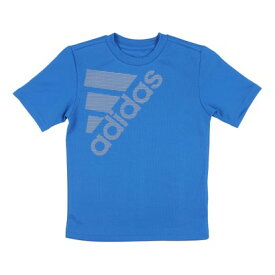 アディダス adidas ジュニア 半袖機能Tシャツ U BOS グラフィック Tシャツ IY6360 （ブライトローヤル/ホワイト）