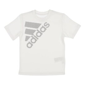 アディダス adidas ジュニア 半袖機能Tシャツ U BOS グラフィック Tシャツ IY6358 （ホワイト/ブラック）