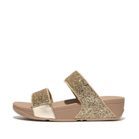 フィットフロップ fitflop LULU GLITTER SLIDES （Latte Beige）