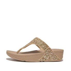 フィットフロップ fitflop LULU GLITTER TOE-THONGS （Latte Beige）