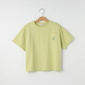 シューラルー キッズ SHOO・LA・RUE／Kids 【110-140cm】ポケット刺繍Tシャツ （ライトイエロー(030)）