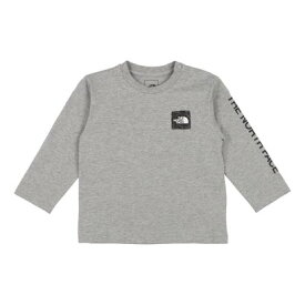 ザ ノース フェイス THE NORTH FACE アウトドア 半袖Tシャツ ベビー ロングスリーブスリーブグラフィックティー NTB32334 （ミックスグレー）