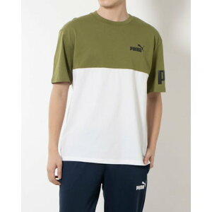 プーマ PUMA メンズ 半袖Tシャツ COTTON POWER SS Tシャツ_ 681919 (OLIVE GREEN)