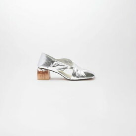 HEIDI LEATHER PUMPS （SILVER）