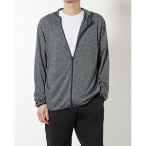 ティゴラ TIGORA メンズ 長袖機能Tシャツ iCOOLジップパーカー TR-9A1044TJ (グレー)